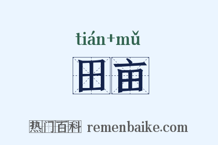 田亩是什么意思的图片
